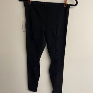 Joe’s size S black shredded leggings